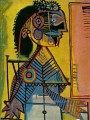 Porträt Frau au col vert Marie Therese Walter 1938 kubist Pablo Picasso